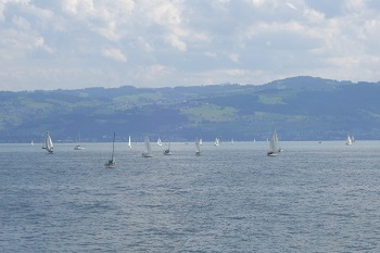 Foto vom Bodensee bei Friedrichshafen
