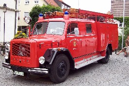 Foto einer alten Feuerwehr aus Illertissen