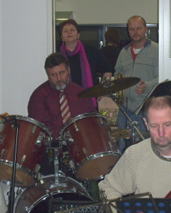 Foto von Werner am Schlagzeug